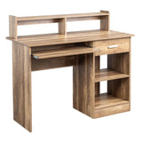 General Style Modern P2 15MM Chipboard Computer Desk Brown 57393287