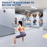 ZUN 3-piece wall-mounted exercise anchor, resistance band wall hook, home gym installation anchor, 43759579