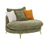 65.00 inches long, Corduroy Sofa Fabric, with three matching pillows and two spacious and W1658P212596