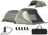 5-7 Person Inflatable Camping Tent with Screened Porch, Waterproof PU2000mm Family Cabin Tent for 26333334