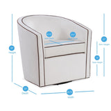 Kendall Cream Swivel Chair B050P157991