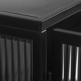 27.56"Glass Doors Modern Two-door Wall Cabinet with Featuring Three-tier Storage for Entryway Living W757119327