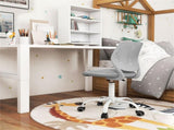 Ergonomic Kids Desk Chair, 16.5-21 Adjustable Height Mesh Study Chair Gray 30536198