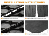 Plastic Interlocking Deck Tiles, 27 Pack, 11.8"x11.8" Waterproof Flooring Tiles for Indoor and 02827216