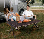 ZUN 120*60*40cm Wooden Camping Roll Table 72167913