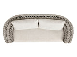 Everly 63.5" Woven Frame Barrel Deep Seating Patio Loveseat Sofa, Oat Beige Axroma Olefin B2719P245983