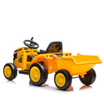 ZUN 12V Kids Ride On Electric Tractor Black Knight,Kids Ride On Toy.2WD,Non-skid tires, steering wheel, 88918289