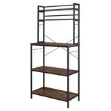 5-Tier Bakers Rack with 10 S-Shaped Hooks, Industrial Microwave Oven Stand, Free Standing 55910941
