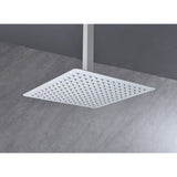 16 Inch High Pressure Rain Shower Head, 304 Stainless Steel Square Shower Head with Self-Cleaning 52772095