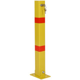 Parking bollard,pole barrier with lock ,car parking protection posts,home garage street decor W46542544