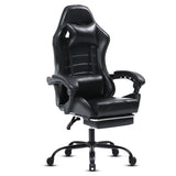 ZUN Gaming Computer Chair with Wheels, Adjustable Height Pu Leather Gamer Chair Office Desk 75178861