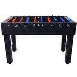 ZUN 54-Inch Hurricane Foosball Table for Family Game Rooms with Light Cherry Finish, Analog Scoring and W465P164160