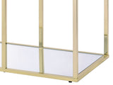 Uchenna Clear Glass & Gold Finish Sofa Table B2726P446703