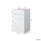 3 in 1 Vanity Desk with open Top Mirror,Small Make Up Vanity Set with Visible Glass Desktop,Compact W331P265782