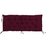 Outdoor Swing Cushions 60 Inch, Waterproof 4" Thick Porch Swing Cushion Replacement with Backrest 09715560