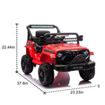 ZUN 12V Kids Ride On Electric Truck Car W/Parents Control,2WD,Four-wheel suspension,Early education W1578P187461