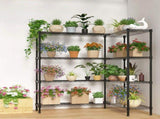 4-layer double row, freely adjustable layer spacing, with adjustable feet, display stand, iron, 43788657
