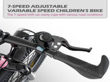 24 Inch Kids Mountain Bike for Boys & Girls Ages 7-12 7-Speed Gears, Dual Disc Brakes, Shock 97276571