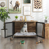 ZUN Wooden Dog Crate Large/Medium Dog, Dog Kennel Large Breed, Indoor Dog Cage W331P225795