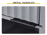 Gray particleboard with melamine veneer and MDF grid vacuum forming, 30*28*170cm, two doors and two 52471104