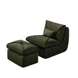 Compressed Lounge Chair with Ottoman, Modern Sofa for Small Spaces, Comfortable Upholstered Sofa for W1036P251828