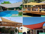 12'X16' Turquoise HDPE sunshade sail 33569775