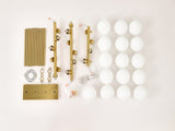 Pendant Lamp with Opal Glass Shade, 16-Lights Modern Farmhouse Ceiling Pendant Hanging Light Fixture W5008P466519
