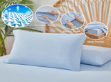 3-Piece King Cooling 3pc Sheet Set,Ice Blue B035P408427