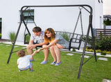 118*46*47cm Iron Art With Iron Chain Vertical Bar Backrest 200kg Iron Swing BlackSwing frames not 19772343