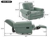 Manual Recliner Sofa Swivel Recliner Rocker Chair with Adjustable Backrest for Living Room, Bedroom, N763P330954F