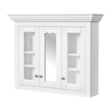 35" Bathroom Medicine Cabinet with Mirror, 5 Closed & Adjustable Shelves, Bathroom Wall Mounted N710P264306K