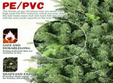 Artificial 4ft Green Christmas Tree with 636PVC/Hard Needle Mixed Branch Tips, memory wireiron 25243728