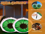2 Packs Halloween Inflatables Large Set of Lighted Eyes Decoration, 3FT Blow Ups Green Eyes for 13264180