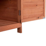 Outdoor 39" Potting Bench Table, Rustic Garden Wood Workstation Storage Cabinet Garden Shed with 79309434