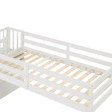 Loft bed with staircase , White W50443251