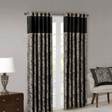 Jacquard Curtain Panel Pair B03598267