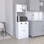 ZUN Albany Kitchen Pantry with 3-Doors Cabinet and Drawer B200P188856