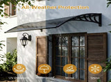 Awning for Door Entrance with Drainage Sink, 40x48 Inch Window Canopy Exterior, UV Rain Snow 21091957
