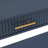 U_STYLE High-Quality Entryway Console Table with Vertical Stripe Drawers, Long Legs,Suitable for N711P190531V