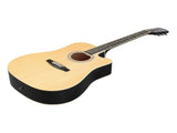 41" Acoustic Guitar for Beginners Adults, Dreadnought Cutaway Basswood Folk Guitar with Gig Bag & 07315815