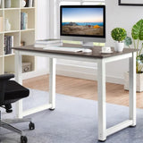 110cm Decent High Strength Wooden Computer Desk Gray 37157969