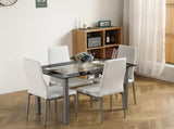 110cm Dining Table Tempered Glass Dining Table 84545384