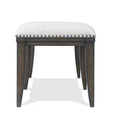 ZUN Grant Nailhead Trim Upholstered Dining Bench T2574P206285