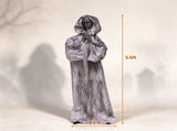 5.6FT Halloween Animatronic Weeping Wraith, Sound & Button Activated, Twitching Ghost with Flashing 72919898