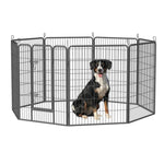 ZUN Heavy Duty Dog Pens Outdoor Dog Fence Dog Playpen for Large Dogs, 40"Dog Kennel Outdoor Pet Playpen W1422112800