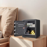 1.52 Cuft Safe Box, Solid Alloy Steel Office Hotel Home Safe, Security Digital Safes Box with W328P271219