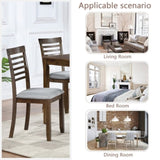 ZUN Wooden Dining Chairs Set of 4, Kitchen Chair with Padded Seat, Upholstered Side Chair for Dining W1998126410