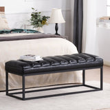 Metal Base Upholstered Bench for Bedroom for Entryway W68049925