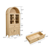 Dome Cabinet, made of high-quality materials and antique craftsmanship, with large storage space W1785P332536