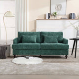 COOLMORE Mid Century Modern chenille Fabric Loveseat sofa, 2-Seat Upholstered Loveseat Sofa Modern W395P151896